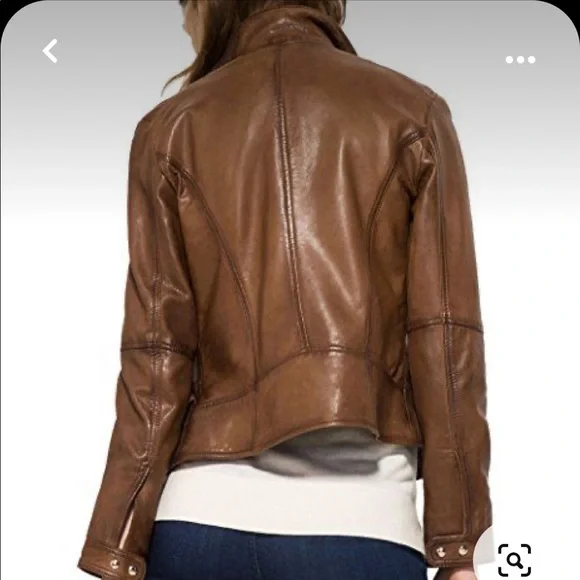 Massimo Dutti Women's leather Jacket - Picture 4 of 9